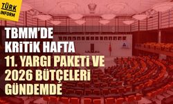 TBMM’de kritik hafta: 11. Yargı Paketi ve 2026 bütçeleri gündemde