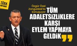 Özgür Özel Zonguldak'ta konuşuyor: 'Tüm adaletsizliklere karşı eylem yapmaya geldik'