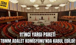 11'inci Yargı Paketi TBMM Adalet Komisyonu'nda kabul edildi!