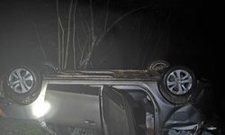 Korkunç kaza: Otomobil uçuruma yuvarlandı!