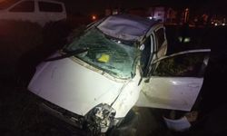 Tekirdağ’da alkollü sürücü kontrolden çıktı, su kanalına uçtu