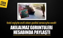 Eski eşiyle evli olan polisi aracıyla ezdi! Akılalmaz görüntüleri hesabında paylaştı