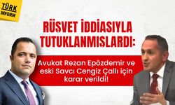 Son dakika: Rüşvet iddiasıyla tutuklanmışlardı: Avukat Rezan Epözdemir ve eski Savcı Cengiz Çallı için karar verildi!