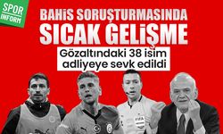 Bahis soruşturmasında sıcak gelişme: Gözaltındaki 38 isim adliyeye sevk edildi