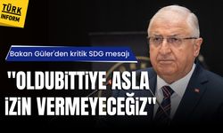 Bakan Güler'den kritik SDG mesajı: "Oldubittiye asla izin vermeyiz"