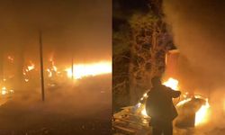 Bir izmarit yetti! Bursa’da işçilerin kaldığı baraka alevlere teslim oldu