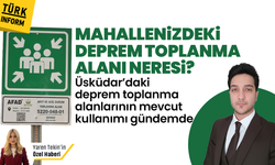 Deprem toplanma alanlarının Üsküdar’daki mevcut durumu kayıtlara yansıdı