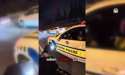 Ankara'da trafikte kalan ambulansa motokuryeden destek