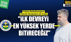 Ali Çalış’lı Fatsa Belediyespor ligde doludizgin: "İlk devreyi en yüksek yerde bitireceğiz"
