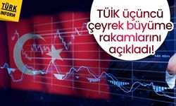 TÜİK üçüncü çeyrek büyüme rakamlarını açıkladı!
