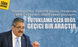 İmamoğlu'nun diploma davası öncesinde MHP'li Yıldız'dan dikkat çeken paylaşım: 'Tutuklama ceza değil geçici bir araçtır'