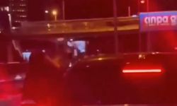 Kadın sürücü çocuklarının gözü önünde darbedildi!