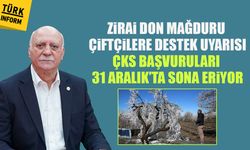 Zirai don mağduru çiftçilere destek uyarısı