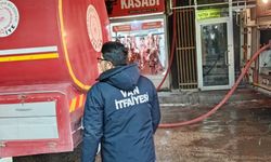 Van'da iş yeri yangını