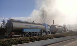 Ankara'da emniyet otoparkındaki yangın söndürüldü