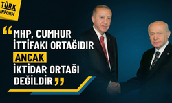 Bahçeli: MHP iktidar ortağı değildir, teneke gürültüsüne kulak asmıyoruz