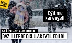 Yarın 13 Ocak Salı günü hangi illerde okullar tatil? 13 Ocak okulların kar tatili edildiği il ve ilçeler...