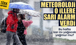 12 Ocak haftasında kar mı yağacak yağmur mu? Meteorolojiden sarı kodlu uyarı!