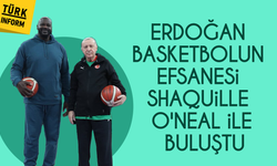 Cumhurbaşkanı Erdoğan NBA efsanesi Shaquille O'Neal ile basketbol oynadı