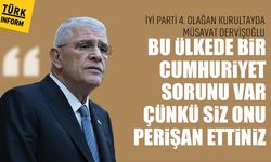 İYİ Parti 4. Olağan Kurultayda! Müsavat Dervişoğlu: 'Bu ülkede bir Cumhuriyet sorunu var, çünkü siz onu perişan ettiniz'