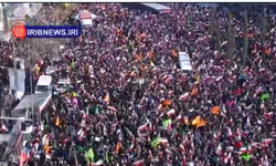 Tahran'da rejim yanlısı miting