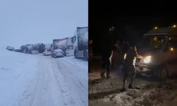 Kop Dağı’nda ulaşım durdu: Sürücüler mahsur kaldı!