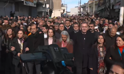 Nusaybin’deki yürüyüşte dikkat çeken slogan!