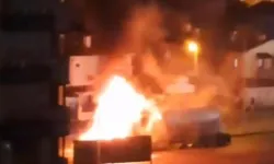 Sincan Törekent’te park halindeki tanker alev alev yandı