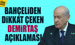 Bahçeli'den dikkat çeken Demirtaş açıklaması