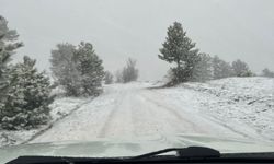 Kastamonu'da nisan ayında kar sürprizi