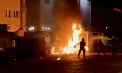 Bartın'da korkutan trafo yangını