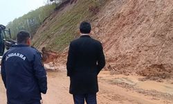 Bilecik'te sağanak yağış sonrasındaki heyelan hayatı felç etti