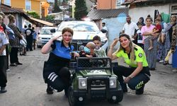 Polis ekipleri iki yaşındaki Halime'nin hayalini gerçekleştirdi
