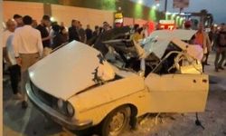 Osmaniye'de kavşaktaki feci kaza sonrası hurdaya dönen araçlar görüntülendi