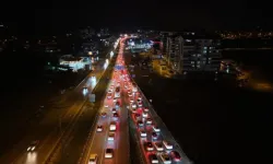 Başkentin geçiş noktasında izdiham