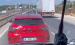 Siren çalarak acil vakaya giden ambulansa yol vermedi! O anlar kaydedildi