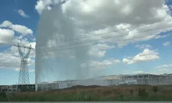 Ankara'da içme suyu isale hattı patladı!