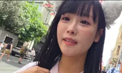 Japon yayıncıyı rahatsız eden şahsa esnaf müdahale etti