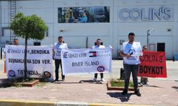 Emeğe destek: Öz İplik-İş'ten Uşak'ta Colin's eylemi