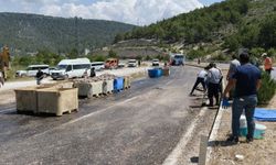 Mersin'de TIR dorsesi patlayınca olanlar oldu