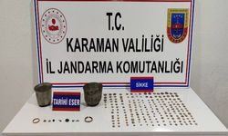 Karaman'da operasyon rüzgarı: Çok sayıda tarihi eser ve kaçak ürün ele geçirildi