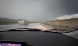 Kars'ta yaz ortasında kış manzarası