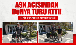 Aşk acısından dünya turu attı: 8 bin kilometre pedal çevirdi!