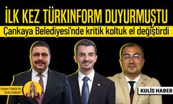 İlk kez TÜRKINFORM yazmıştı: Çankaya Belediyesi'nde kritik koltuk el değiştirdi