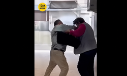 Ukrayna bu görüntüleri konuşuyor: Türk işletmeci, restoranına gelen yaşlı kadına şiddet uyguladı!