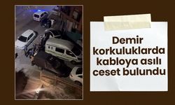Akıl almaz olay: Demir korkuluklarda kabloya asılı ceset
