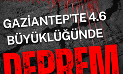 Gaziantep'te 4.6 büyüklüğünde deprem
