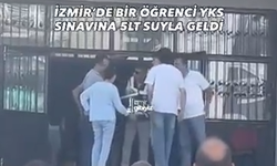 YKS’de dikkat çeken görüntü: 5 litrelik su şişesiyle sınava geldi