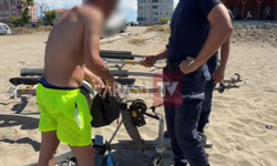 Karasu plajında alkol denetimi: Şikayet üzerine gelen ekipler plajda işlem uyguladı