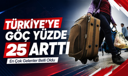 Türkiye'ye göç yüzde 25 arttı: En çok gelenler belli oldu
